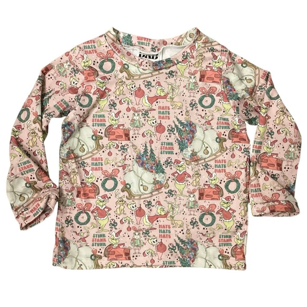 The Grinch Boutique Handmade Shirt Size 3T